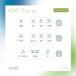 یخچال 60 سانتی کینو kino مدل KR 615 WL - Image 2